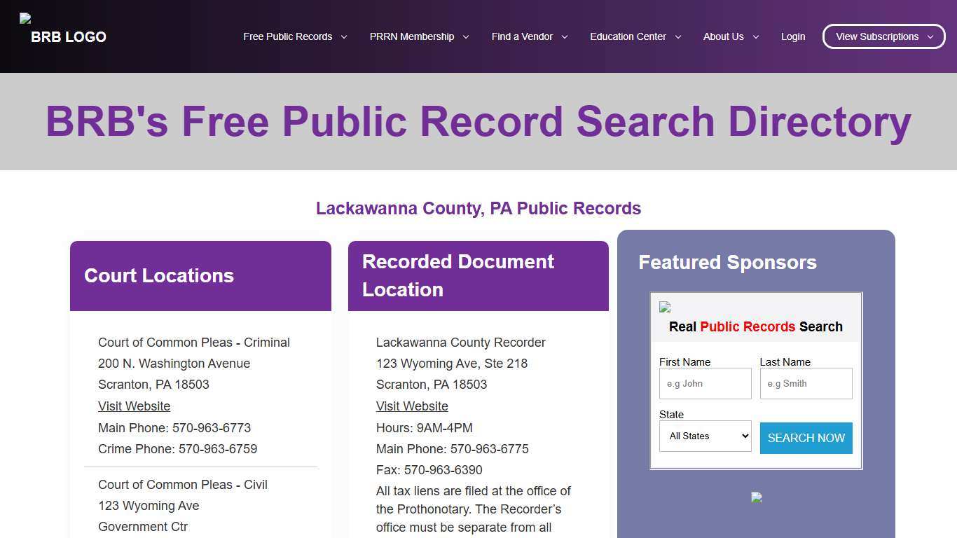 Free Sites County BRB